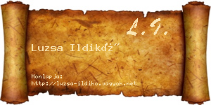 Luzsa Ildikó névjegykártya
